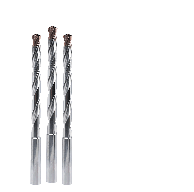 Solid drilling of connecting holes